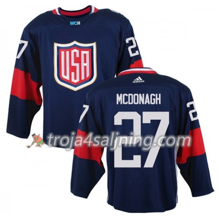 USA tröja Ryan McDonagh 27 World Cup i ishockey 2016 Blå Premier - NHL Tröjor Herr USA tröja Ryan McDonagh 27 World Cup i ishockey 2016 Blå Premier - NHL Tröjor Herr